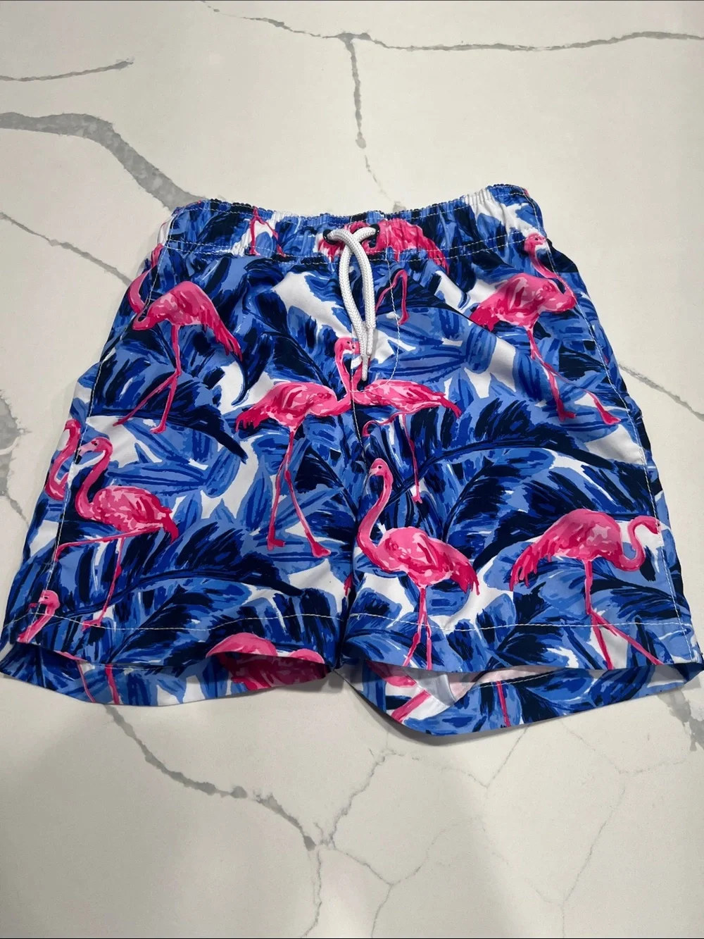 The Children's Place Kids Tropical Swim Shorts Trio - Blue, Peach & Green
